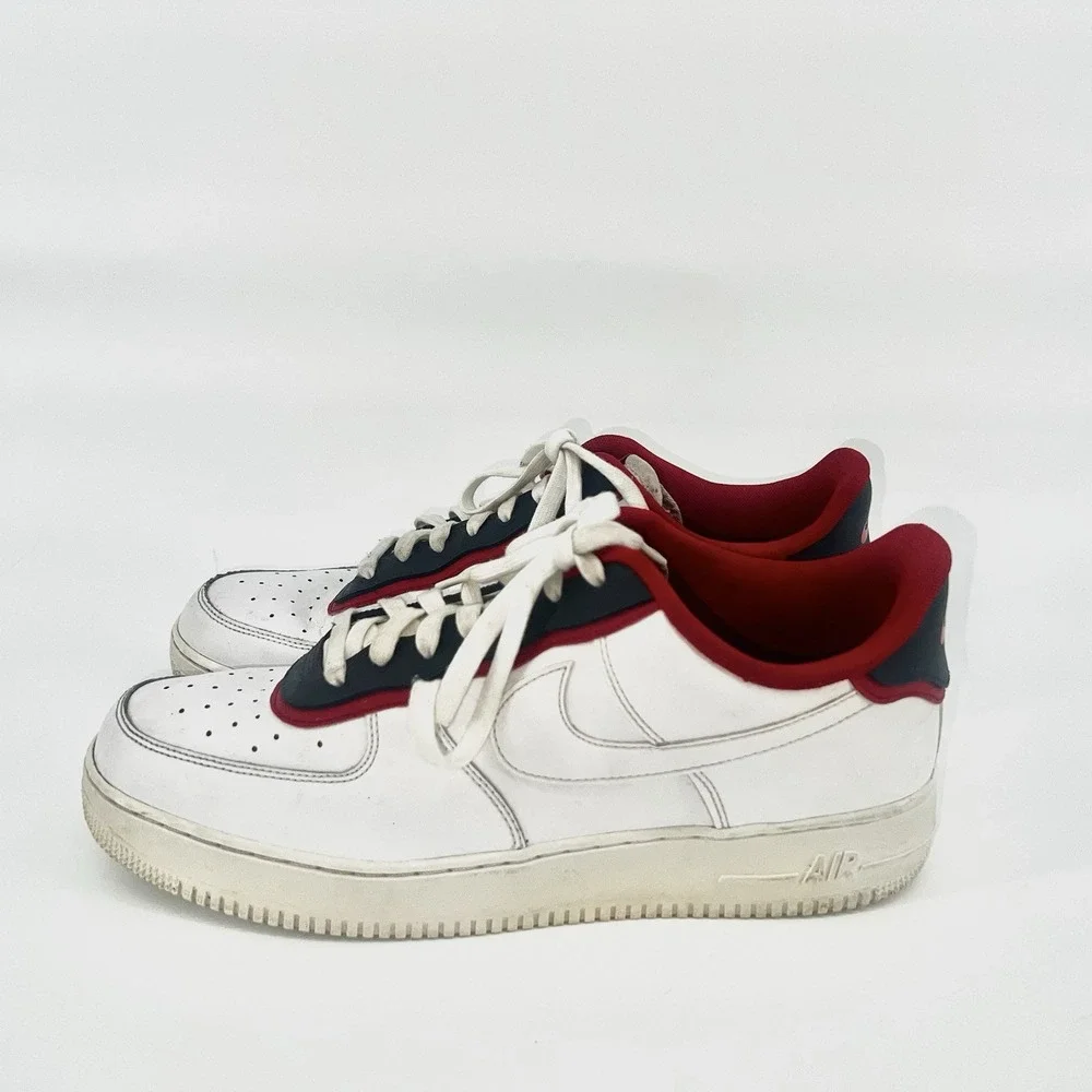 Nike Air Force 1‎ '07 LV8 Double Layer Obsidian Red 2019 Men's Size 13 Sneakers